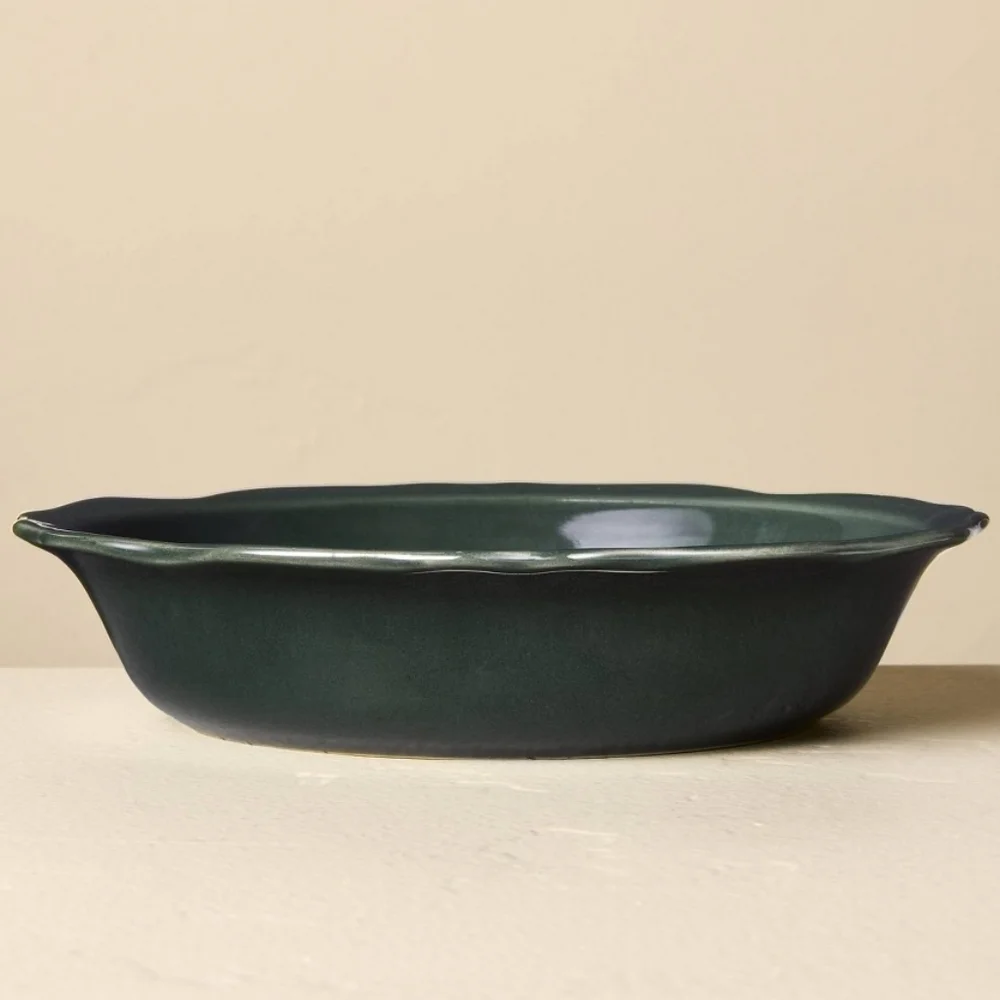 Hearth And Hand With Magnolia 8in. Elegant Dark Green Grain/Pasta Bowl